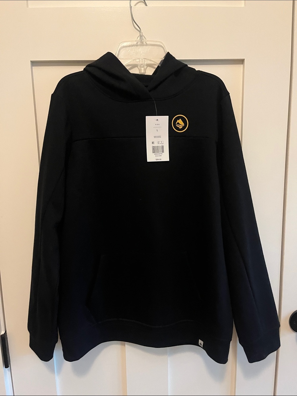 Black Kids Hoodie with Gold Logo - Brand: Unspecified